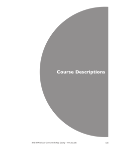 Course Descriptions - St. Louis Community College