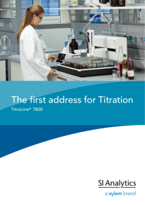 The first address for Titration