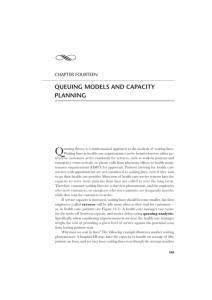 QUEUING MODELS AND CAPACITY PLANNING