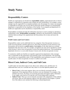 Study Notes - Public Health Finance