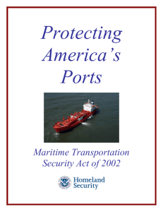 Maritime Transportation Security Act (MTSA)