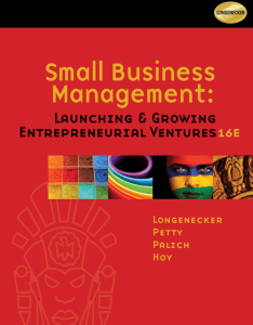 Small Business Management, 16th ed.