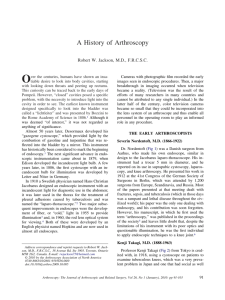 A History of Arthroscopy