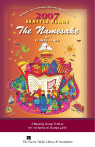 2007 Seattle Reads "The Namesake" by