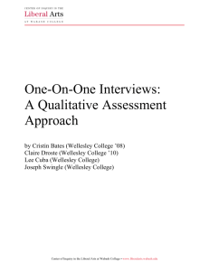 One-On-One Interviews: A Qualitative