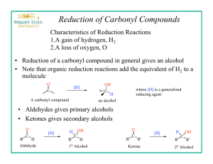 Reduction Of Carbonyl Compounds