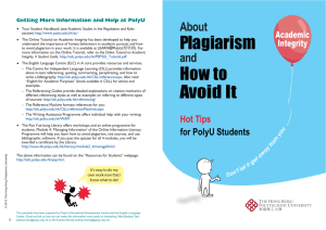 Plagiarism How to Avoid It - EDC