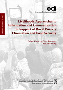 Livelihoods Approaches to Information and Communication in