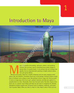 Introduction to Maya