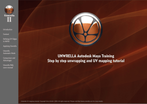 UNWRELLA Autodesk Maya Training Step by step unwrapping and
