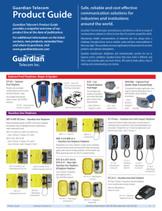 Guardian Telecom's Product Guide