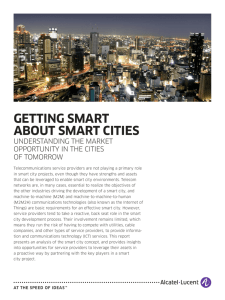 GettinG Smart About Smart CitieS