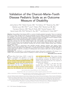 Validation of the CharcotMarieTooth disease pediatric scale as an
