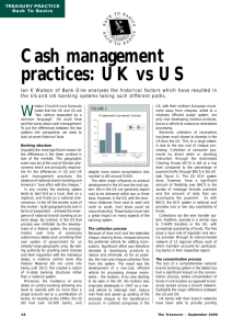 Cash management practices: UK vs US