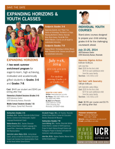 EXPANDING HORIZONS & YOUTH CLASSES