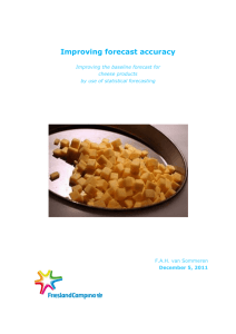 Improving forecast accuracy - University of Twente Student Theses