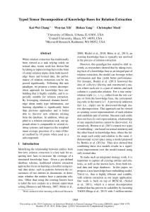 Typed Tensor Decomposition of Knowledge Bases for Relation