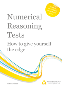 Numerical Reasoning Tests - How to Give