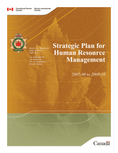Strategic Plan for Human Resource Management
