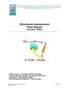 Situational Assessment Final Report