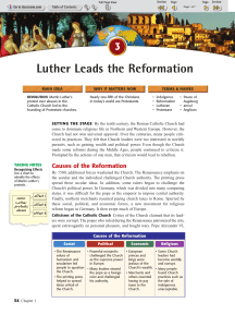 Chapter 1.3: Luther Leads the Reformation