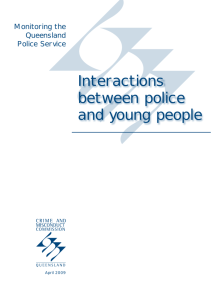 Interactions between police and young people