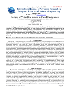 Designs of Virtual file system in Cloud Environment