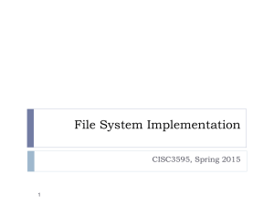 File System Implementation