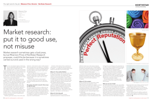 Market research: put it to good use, not misuse