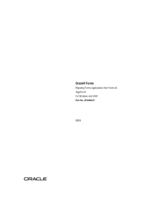 Oracle® Forms