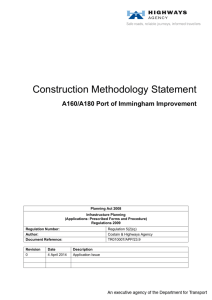 Construction Methodology Statement
