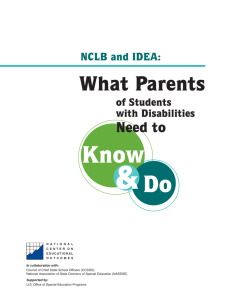What Parents of Students with Disabilities Need to Know and Do