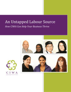 An Untapped Labour Source - Calgary Immigrant Women's