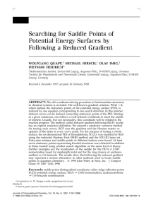 Searching for Saddle Points of Potential Energy Surfaces by