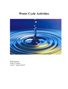 Water Cycle Activities - Brockton Public Schools
