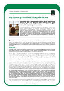 Top-down organizational change initiatives