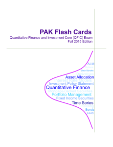 PAK Flash Cards - ACTEX / Mad River