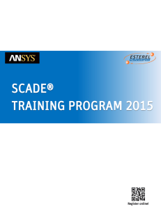 ANSYS SCADE Trainings - Esterel Technologies