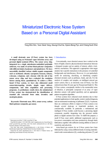 Miniaturized Electronic Nose System Based on a Personal Digital