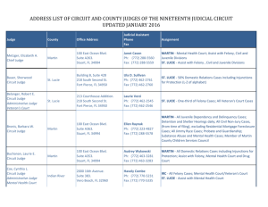 address list of circuit and county judges of the nineteenth judicial