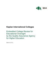 Kaplan International Colleges Embedded College Review for