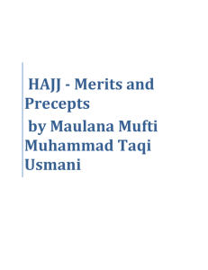 HAJJ - Merits and Precepts by Maulana Mufti Muhammad Taqi Usmani