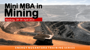 Mini Mba in Mining