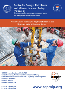 Uganda AIMPER & CEPMLP Short Courses 2014