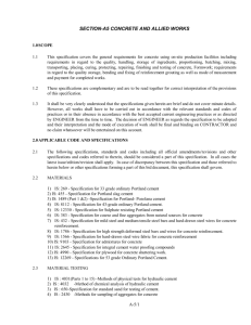 SECTION-A5 CONCRETE AND ALLIED WORKS