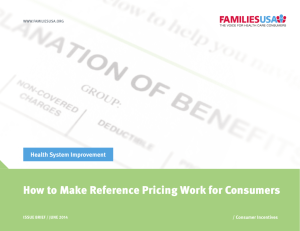 How to Make Reference Pricing Work for Consumers