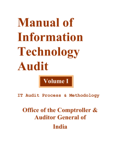 IT Audit Manual - iCISA - Comptroller and auditor general of India