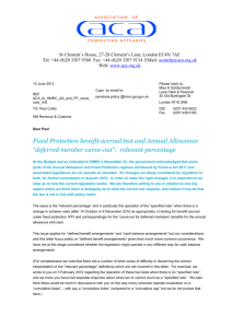 relevant percentage - Association of Consulting Actuaries