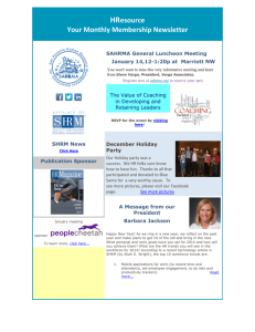HResource Your Monthly Membership Newsletter
