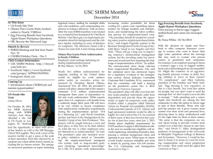USC SHRM Monthly - Darla Moore School of Business